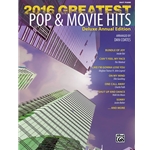 2016 Greatest Pop & Movie Hits Easy Piano Book