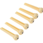 WD Music  BPDLXC Single Deluxe Bridge Pin, Ivory with Black Dot