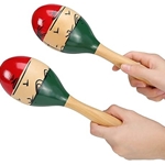 Westco MA7902 Maracas, Tri-Color, Medium