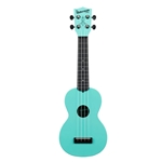 Kala KA-WMG-BL-S Aqua Mist GITD Soprano Waterman Ukulele w/ Tote Bag