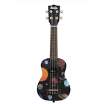 Kala UK-SPACEDOUT Ukadelic Spaced Out Soprano Ukulele w/ Tote Bag