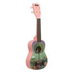 Kala UK-UKETOPIA Ukadelic Uketopia Soprano Ukulele w/ Tote Bag