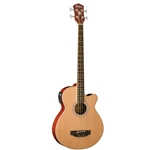 Washburn AB5K-A-U Cutaway Acoustic Electric Bass-Natural