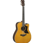 Yamaha A5R VN Acoustic Electric Dreadnought Guitar, Vintage Natural w/Hardshell Case