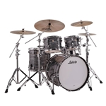 Ludwig L88204AX1Q Classic Maple Mod 5-Piece Vintage Drum Set, Black Oyster