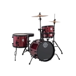 Ludwig LC178X025 Pocket Kit Drum Set, Wine Red Sparkle