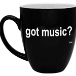 AM Gifts  56154 Got Music Bistro Mug Black