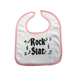 AM Gifts  41902 Rock Star Baby Bib - Pink