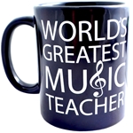 AM Gifts  MUDW5 World's Greatest Music Teacher Midnight Blue Ceramic Mug