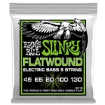 Ernie Ball P02816 5-String Regular Slinky Flatwound Electric Bass Strings - 45-130 Gauge