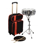 Ludwig 901754 Snare Drum w/Rolling Bag, Stand, Practice Pad, Sticks