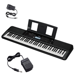 NW Music PSREW320+PEDAL 76-Key Portable Keyboard with Sustain Pedal