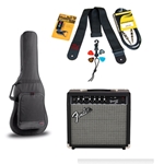 NW Music F20GPKGDLX Deluxe Fender 20 Watt Electric Guitar Package