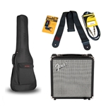 NW Music R15PKGSTD Mid-Price Fender 15 Watt Bass Guitar Package