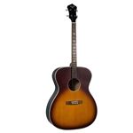 Recording King ROST-7-TS Tenor Acoustic Guitar, Tobacco Sunburst