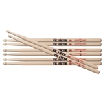 Vic-Firth P5B.3-5B.1 5B Drum Sticks Value Pack - Buy 3 Get 1!