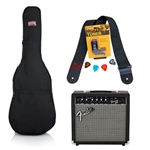 NW Music F20GPKGBASIC Basic Fender 20 Watt Electric Guitar Package