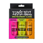 Ernie Ball P04225 Instrument Care 3-pack with Microfiber Polish Cloth