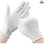 Antigua Winds 1002L Marching Band Gloves, White Cotton, Large (1 Pair)