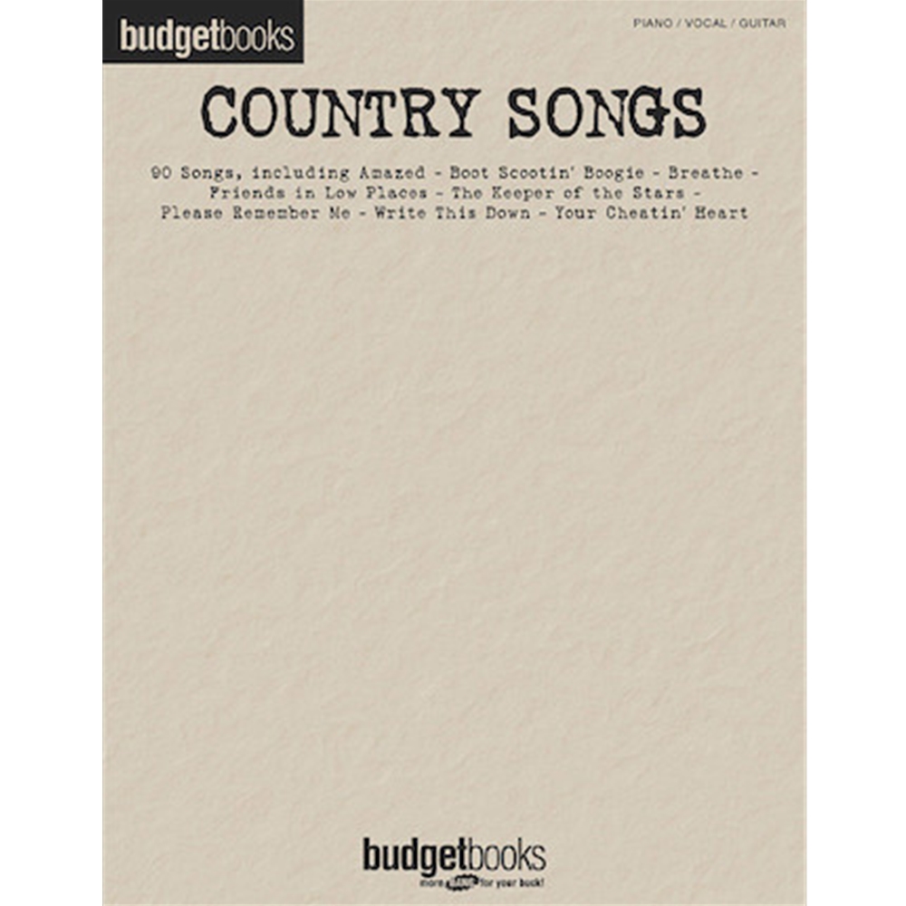 Budget Country Songs Piano/Vocal/Guitar