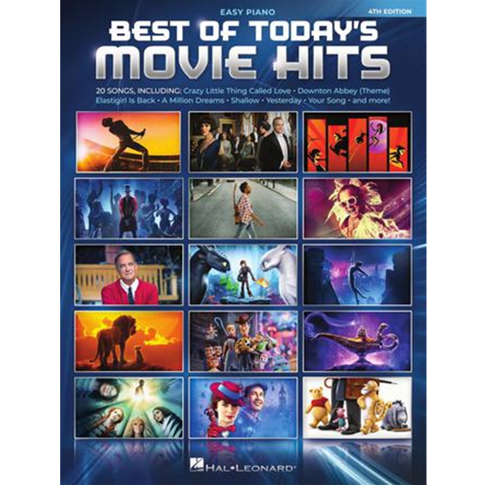 Best of Today's Movie Hits – 4th Edition Easy Piano