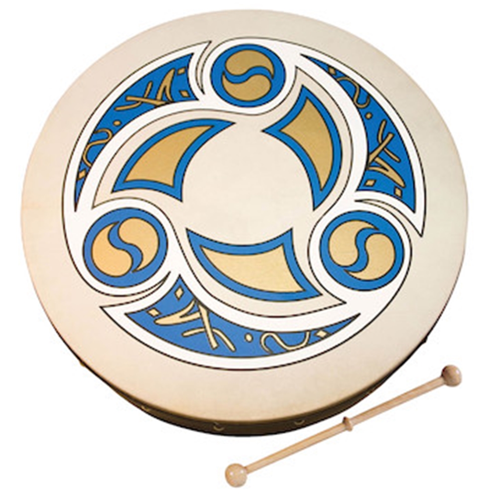 Waltons Irish M 00634187 8" Trinity Bodhrán w/Beater and Box