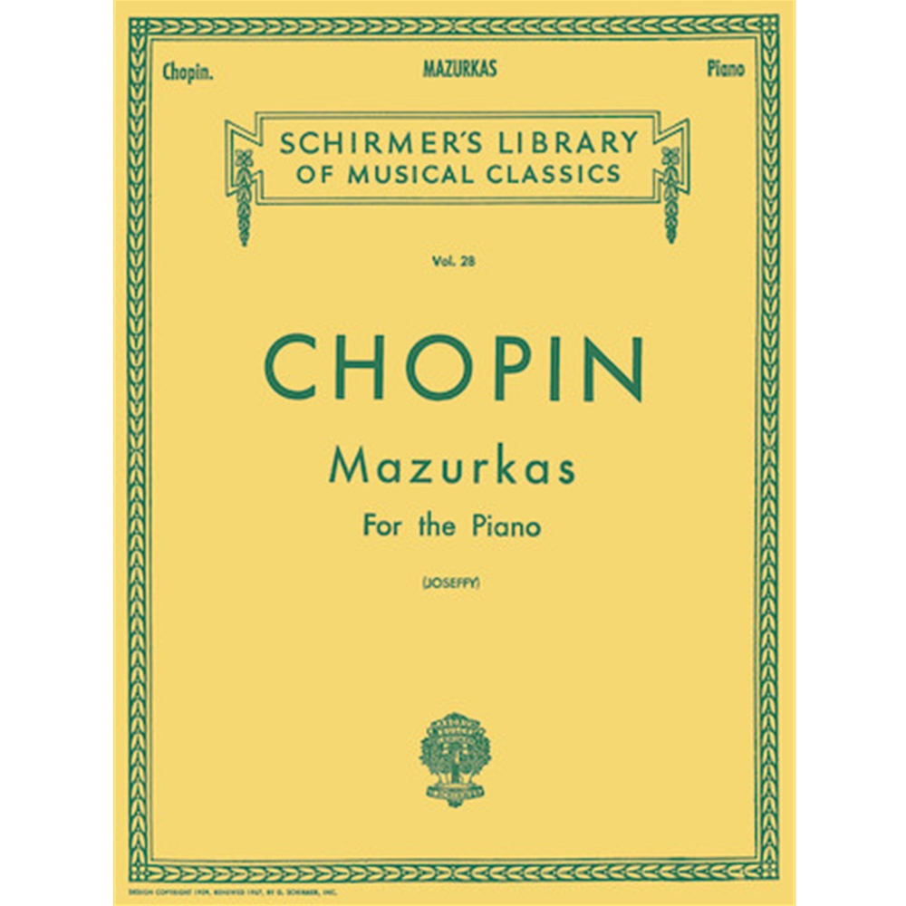 Chopin Mazurkas Library of Classics Volume 28