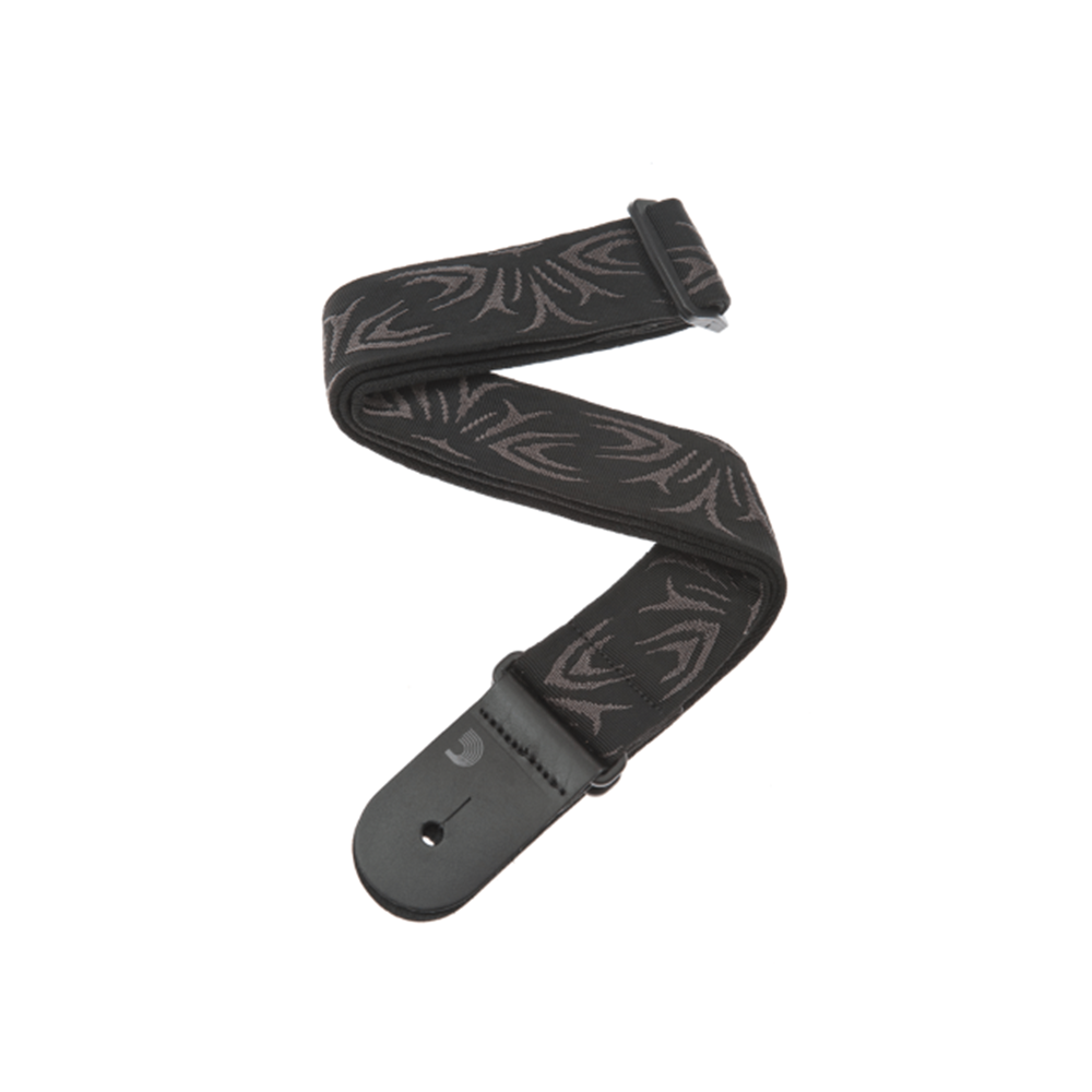 Planet Waves 50F078  Woven Guitar Strap, Black/Gray Tattoo