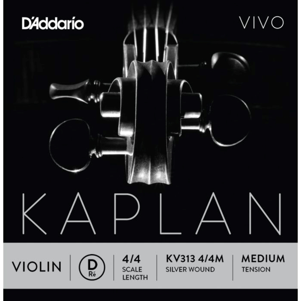 Kaplan KV31344M  Vivo Violin D String, 4/4 Scale, Medium Tension