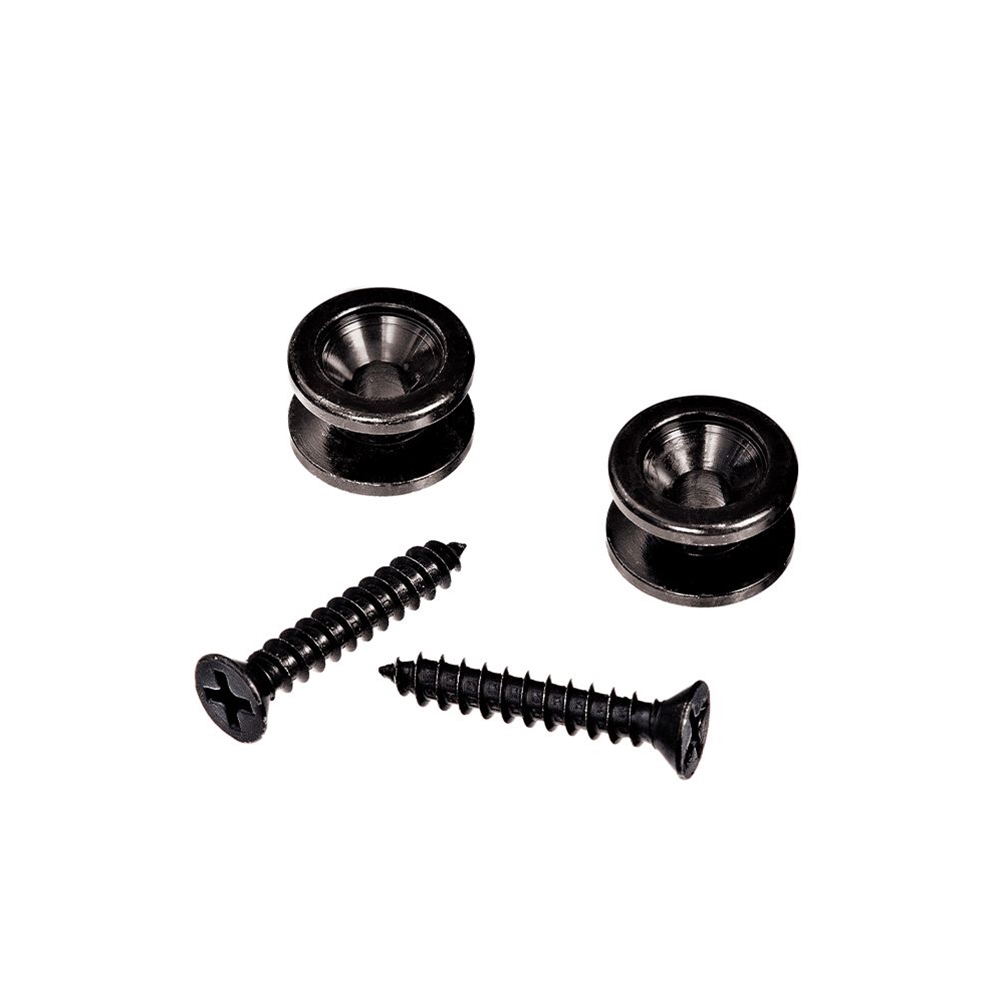 Planet Waves PWEP102  Solid Brass End Pins - Black (Pair)