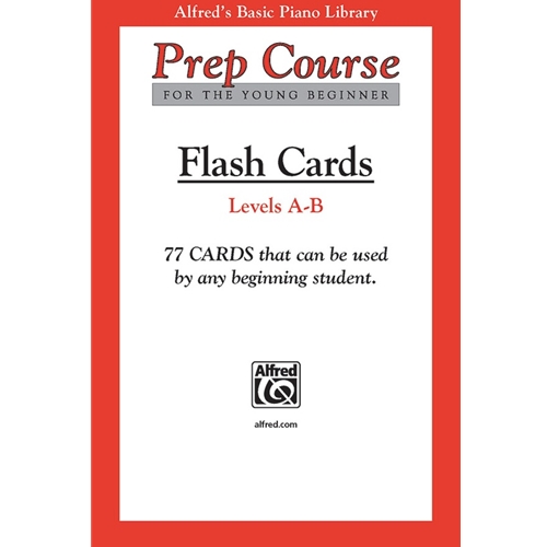 Alfred's Basic Piano Prep Course: Flash Cards, Levels A & B [Piano] Flash Cards