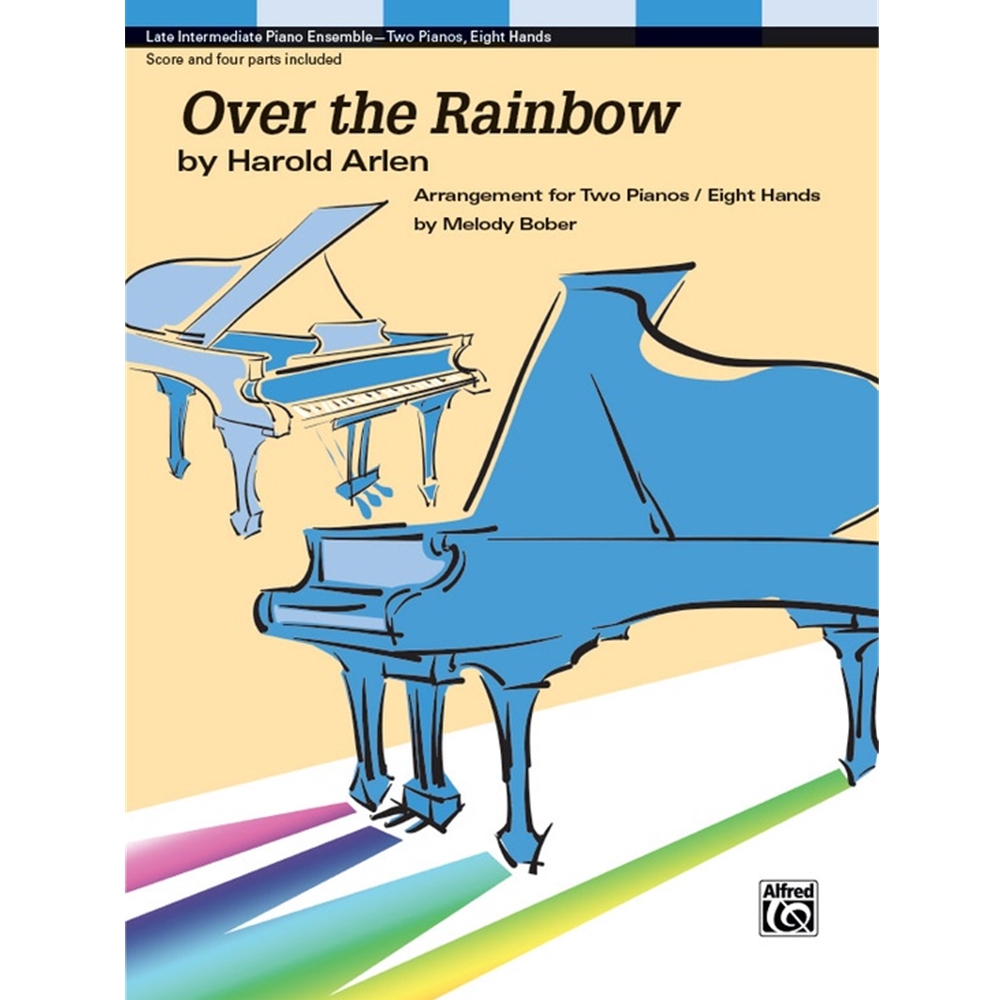 Over the Rainbow Piano Quartet Duet - Late Intermediate Sheet