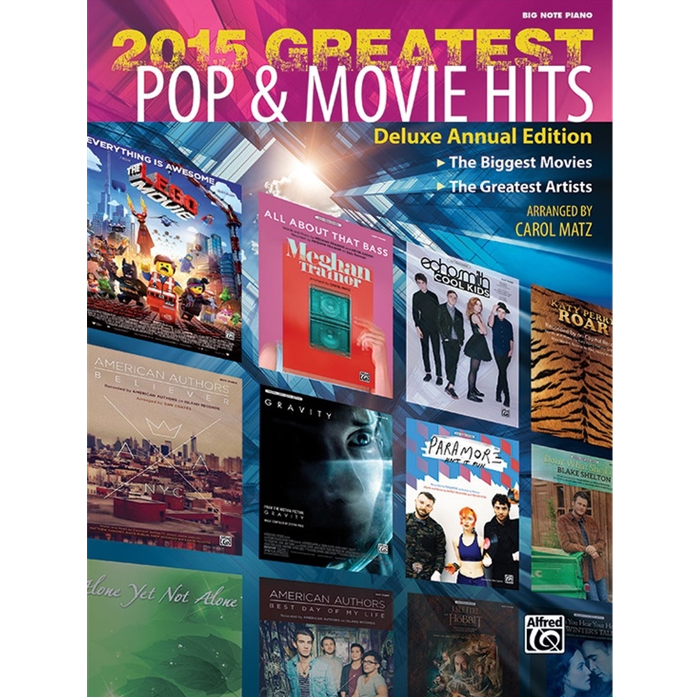 2015 Greatest Pop & Movie Hits [Piano] Book