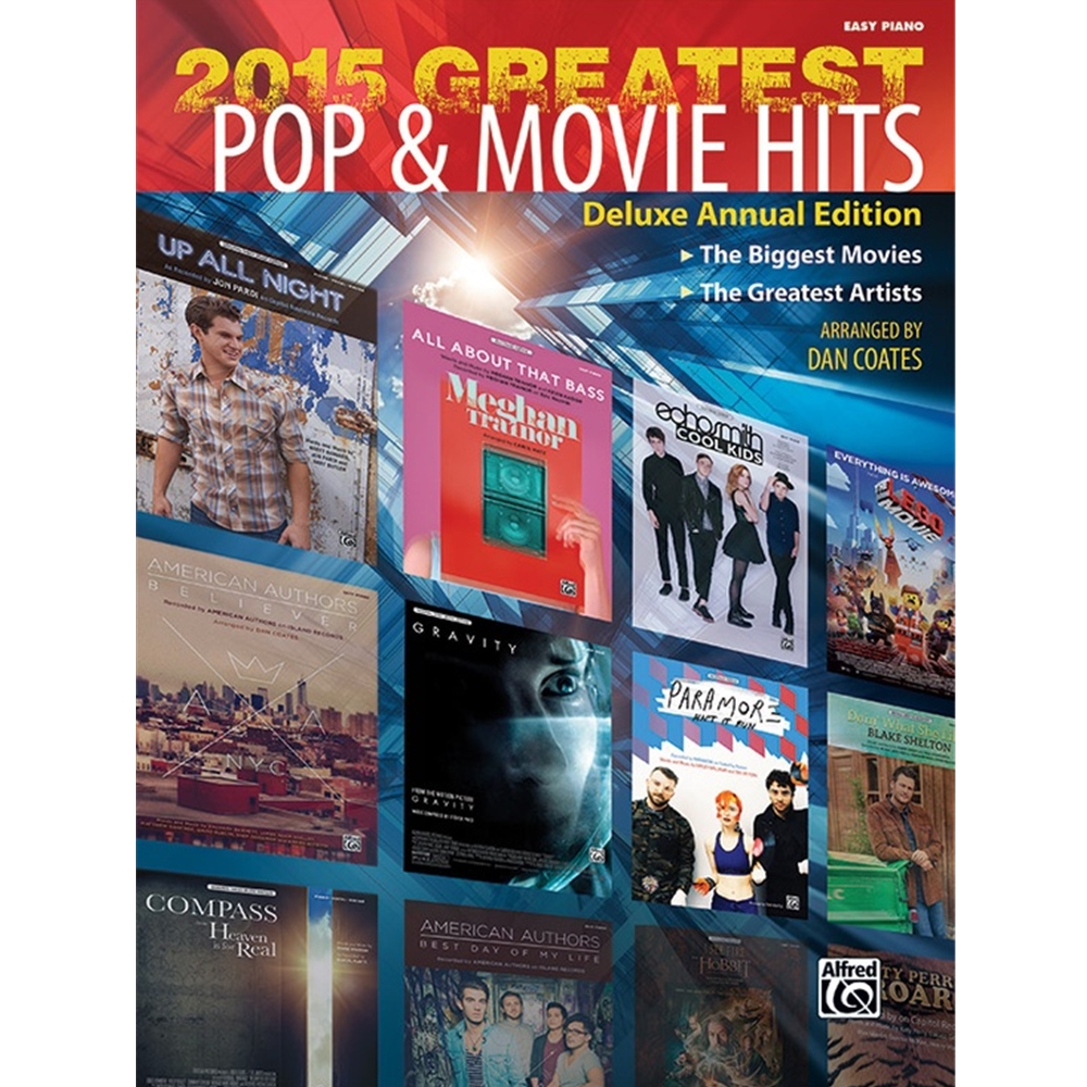 2015 Greatest Pop & Movie Hits Easy Piano Book