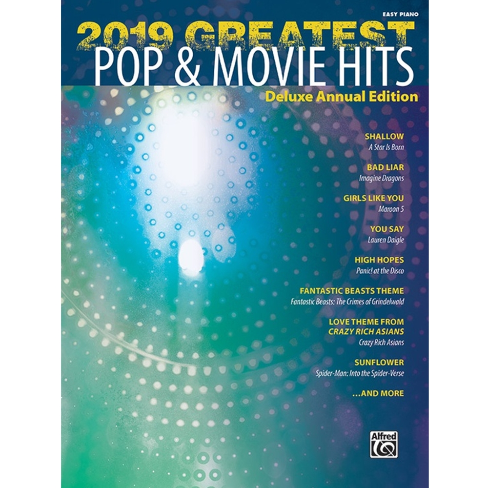 2019 Greatest Pop & Movie Hits Easy Piano Book