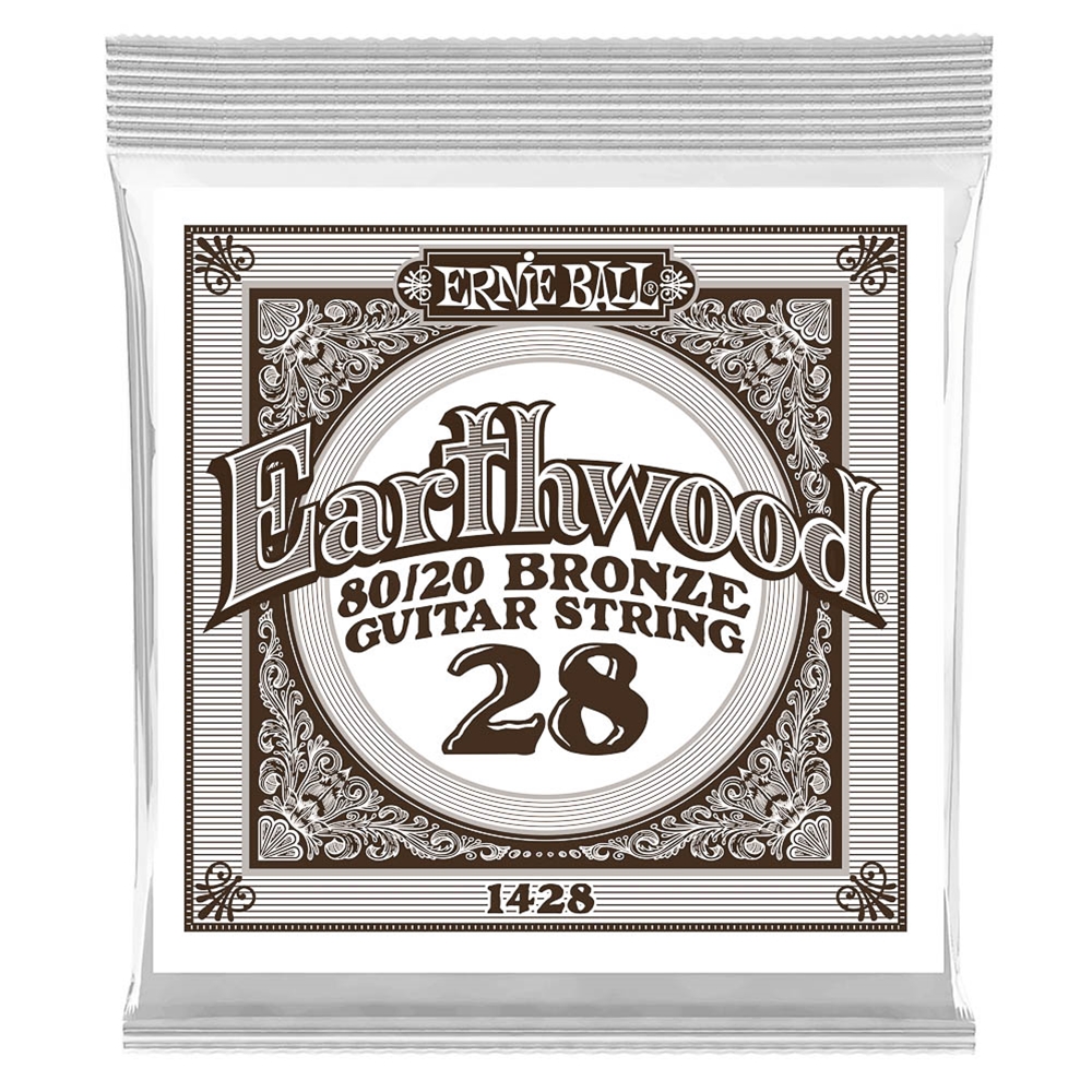 Ernie Ball 1428 .028 W Single Bronze Guitar String