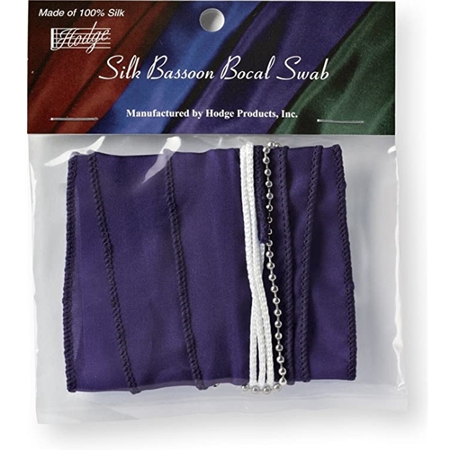 Hodge BBB1 Bassoon Bocal Swab, Silk, Black