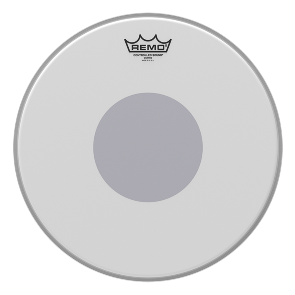 Remo CS011410 Controlled Sound Drum Head, 14 Inch Coated Black Dot, Snare Batter