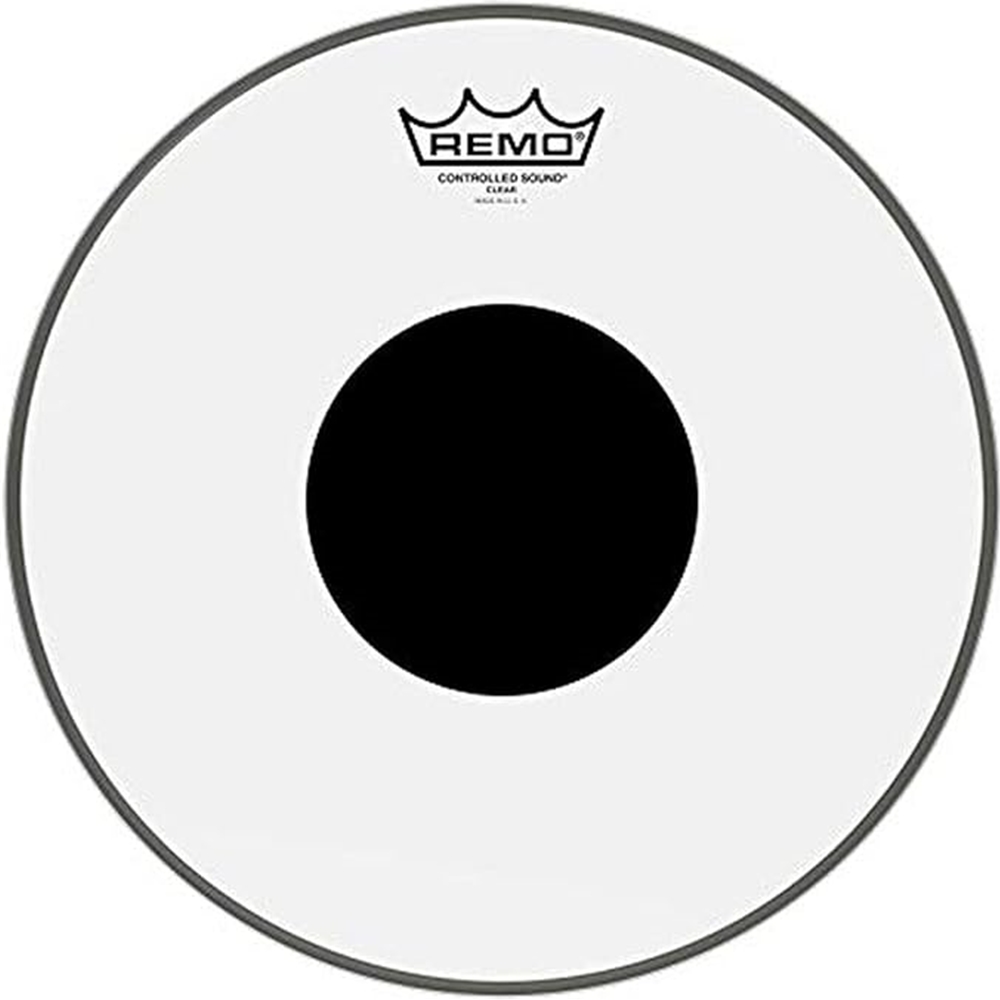 Remo CS031210 Controlled Sound Drum Head, 12 Inch Clear Black Dot, Batter