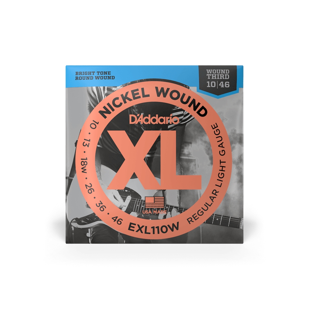 D'Addario EXL110W Regular Light Wound 3rd Electric Guitar Strings