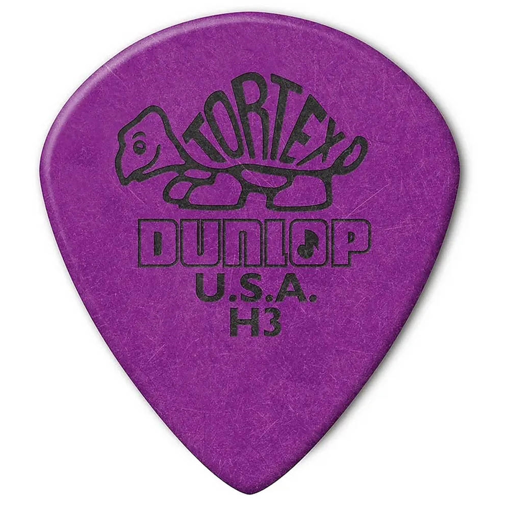 Dunlop  472PH3 TORTEX® Jazz III Pick, Purple, Heavy 6/Pack