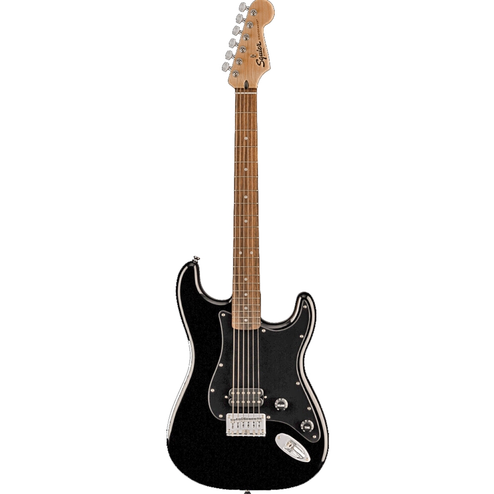 0373301506 Squier Sonic Stratocaster Electric Guitar HT H, Black