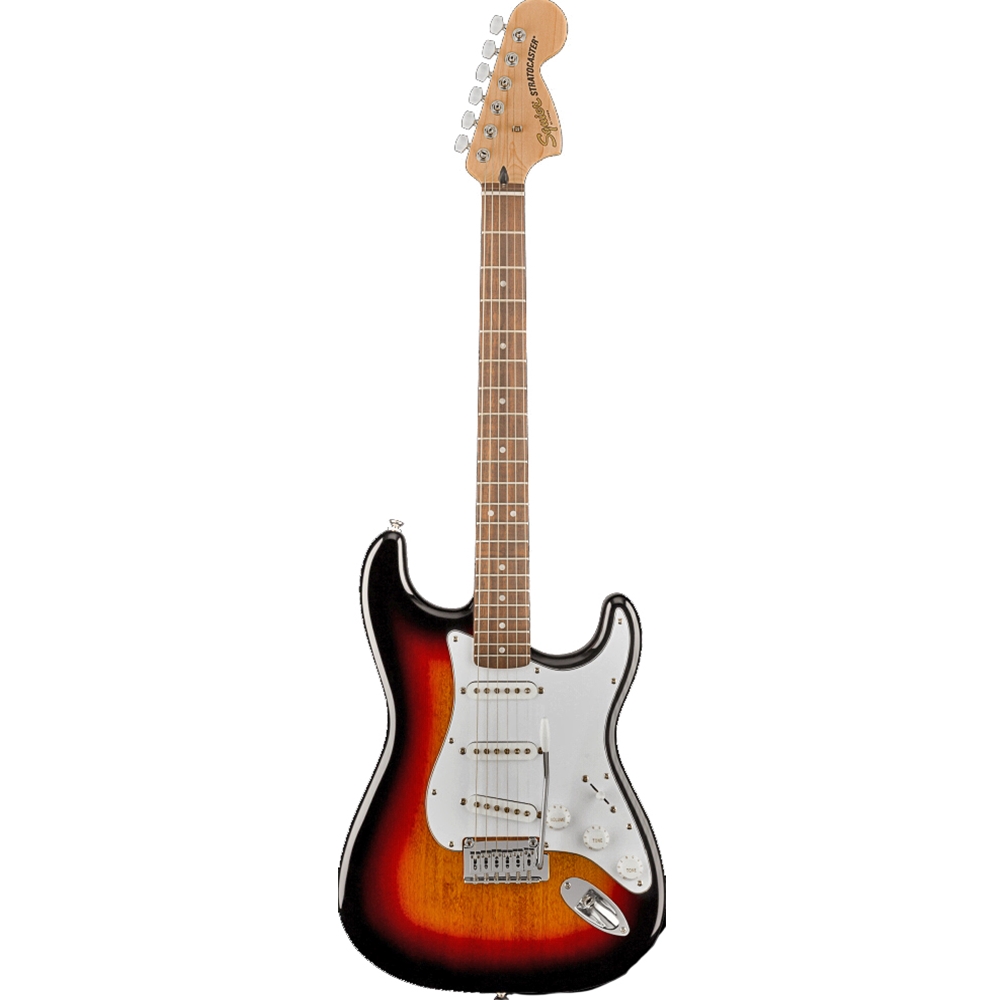 Squier 0378000500 Affinity Series Stratocaster Electric Guitar, 3-Color Sunburst