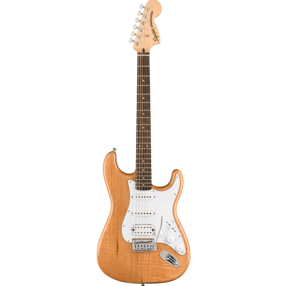 Squier 0378100521 FSR Affinity Series™ Stratocaster® HSS, Laurel Fingerboard, White Pickguard, Natural