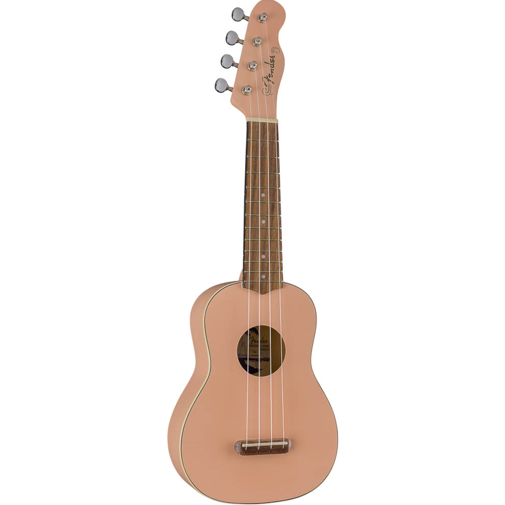 Fender 0971610556 Venice Soprano Ukulele - Shell Pink