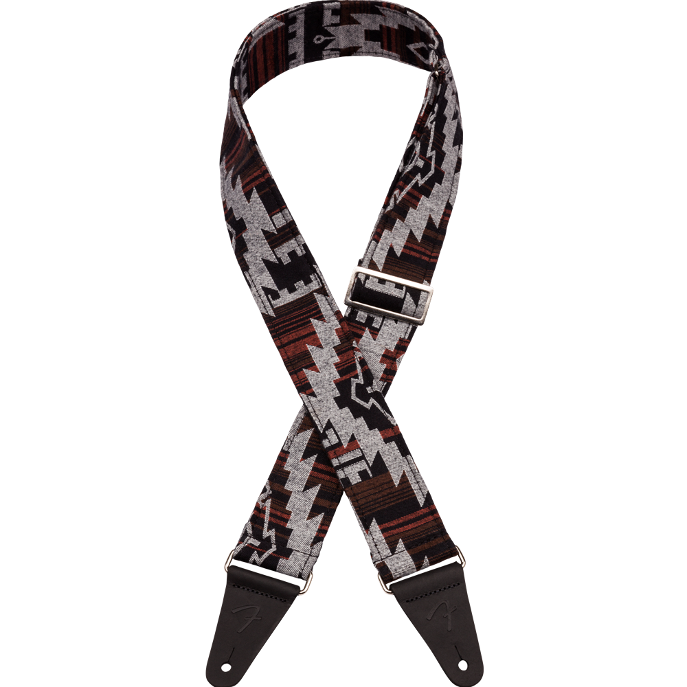 Fender 0992132551 Zion Guitar Strap - Black Aztec - 2"