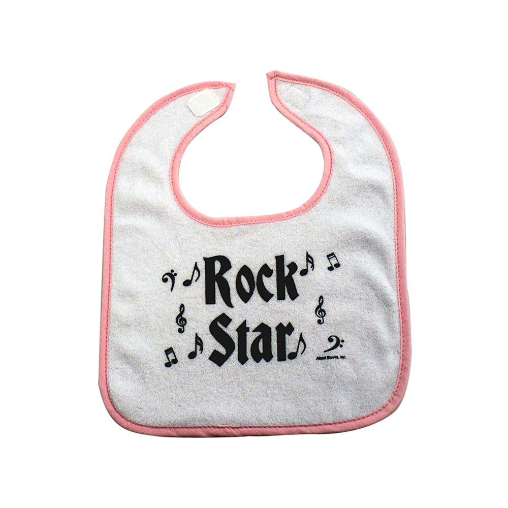 AM Gifts  41902 Rock Star Baby Bib - Pink