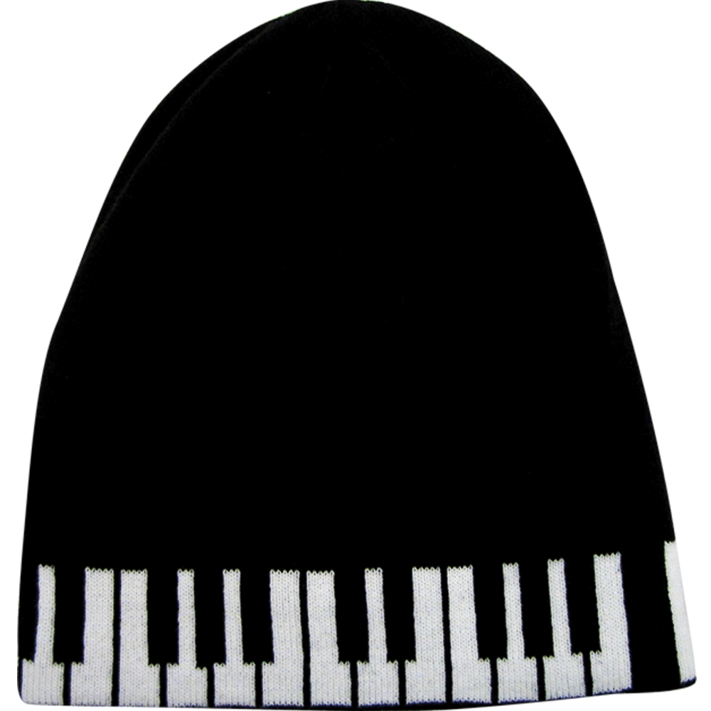 AM Gifts  71848 Black/White Keyboard Beanie