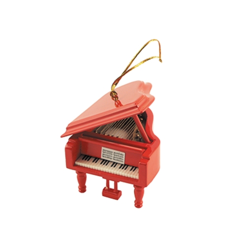 AM Gifts  39100 Red Grand Piano Ornament