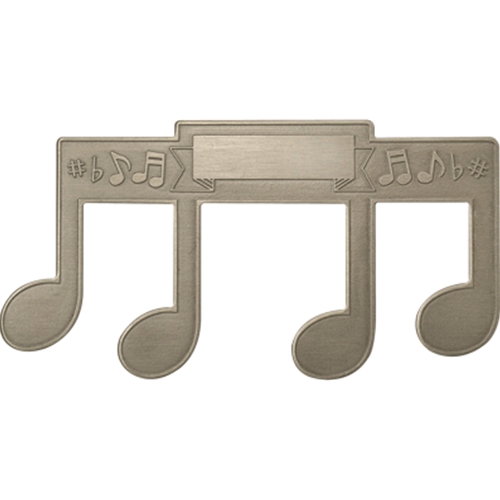 AM Gifts  9402 Embossed Stainless Steel Notes Sheet Music Page Holder